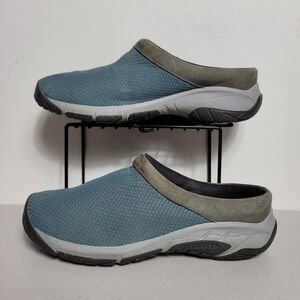 Merrell Womens Mules Slice Sandals Sz 8.5 blue